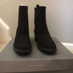 Ann Taylor “Charlotte” Brown Suede Boots